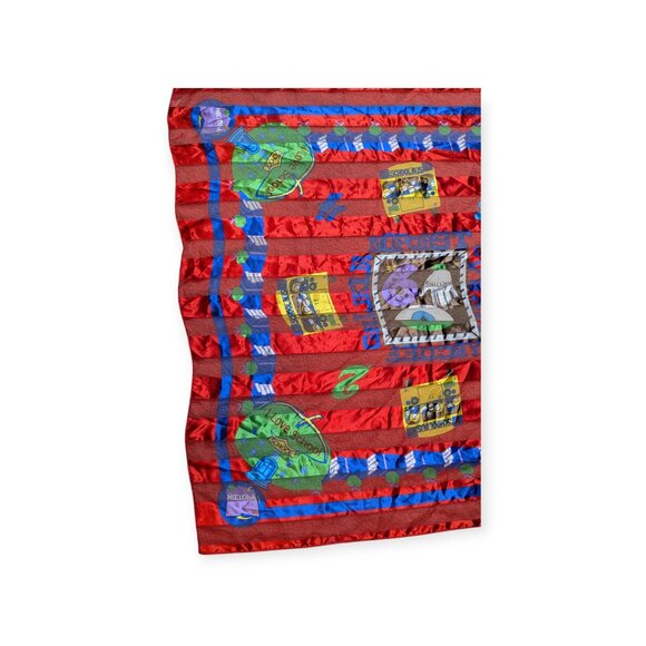 Apexx Collection Corp Square Multicolor School/Teacher Scarf 40" x 40" - Picture 3 of 9